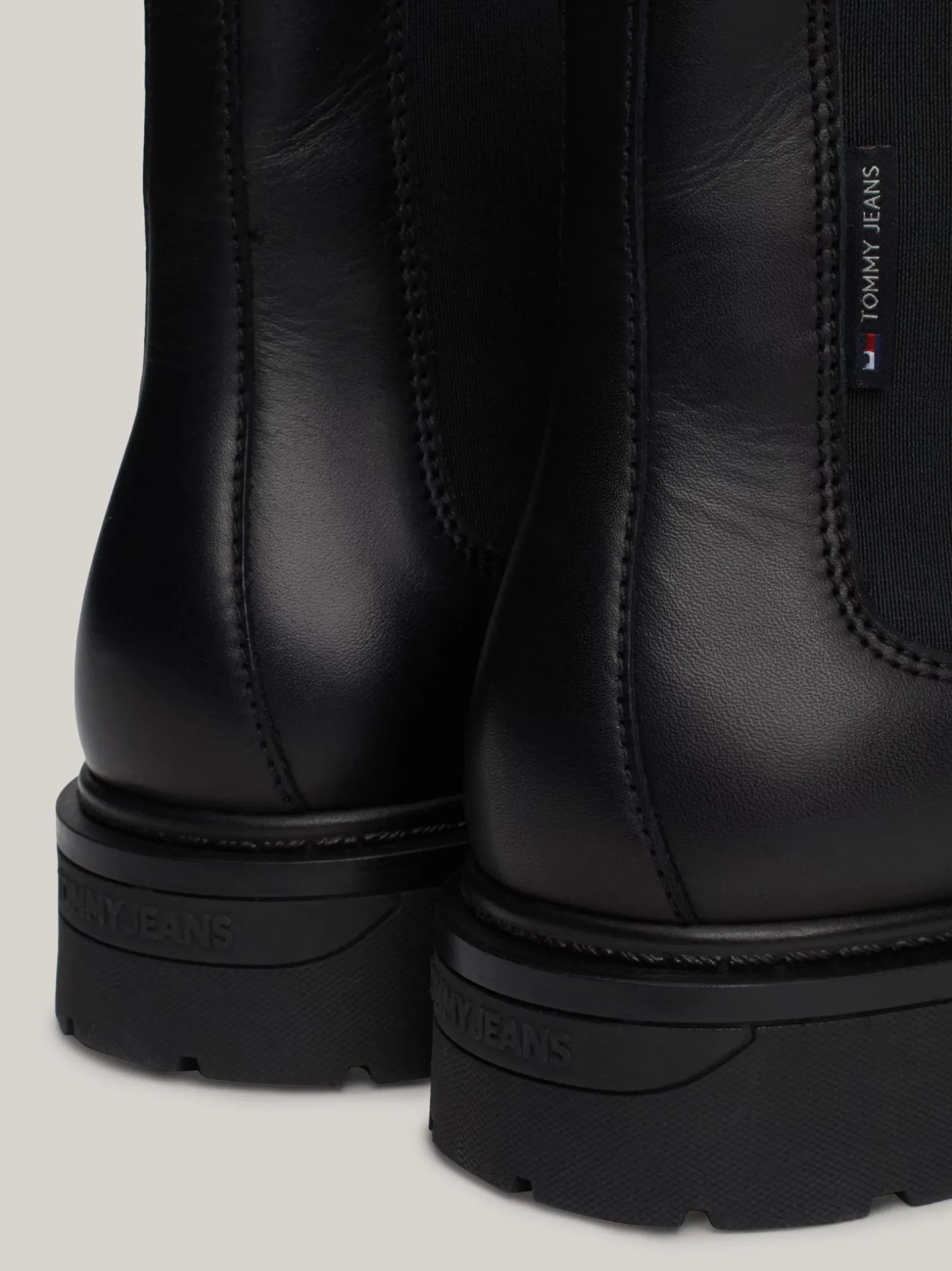 Sztyblety|Buty*Tommy Hilfiger Skórzane Sztyblety Z Protektorem BLACK