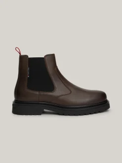 Sztyblety|Buty*Tommy Hilfiger Skórzane Sztyblety Z Protektorem VELVET BROWN