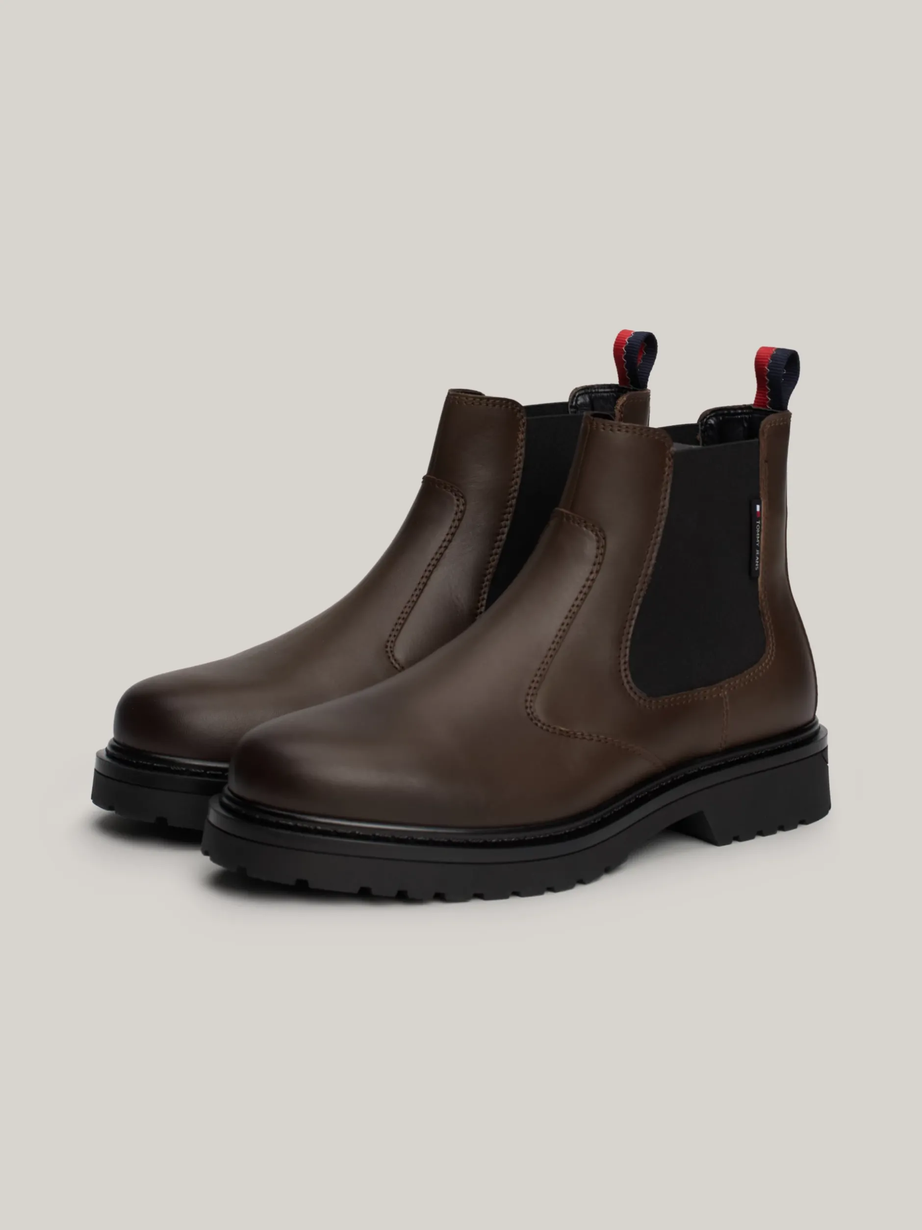Sztyblety|Buty*Tommy Hilfiger Skórzane Sztyblety Z Protektorem VELVET BROWN