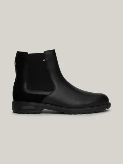 Sztyblety|Buty*Tommy Hilfiger Skórzane Sztyblety Z Protektorem BLACK
