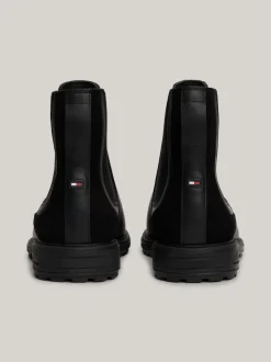 Sztyblety|Buty*Tommy Hilfiger Skórzane Sztyblety Z Protektorem BLACK