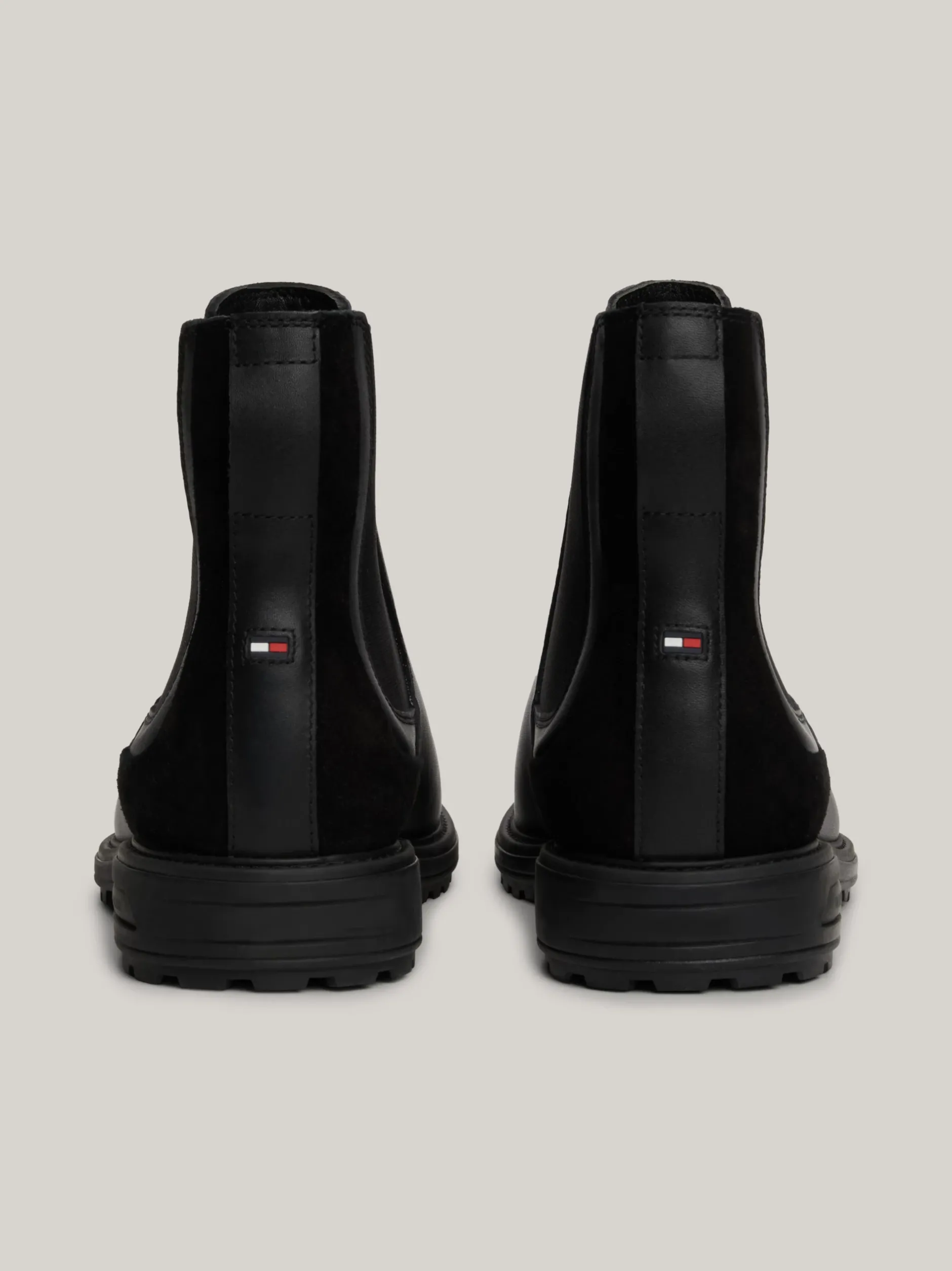 Sztyblety|Buty*Tommy Hilfiger Skórzane Sztyblety Z Protektorem BLACK