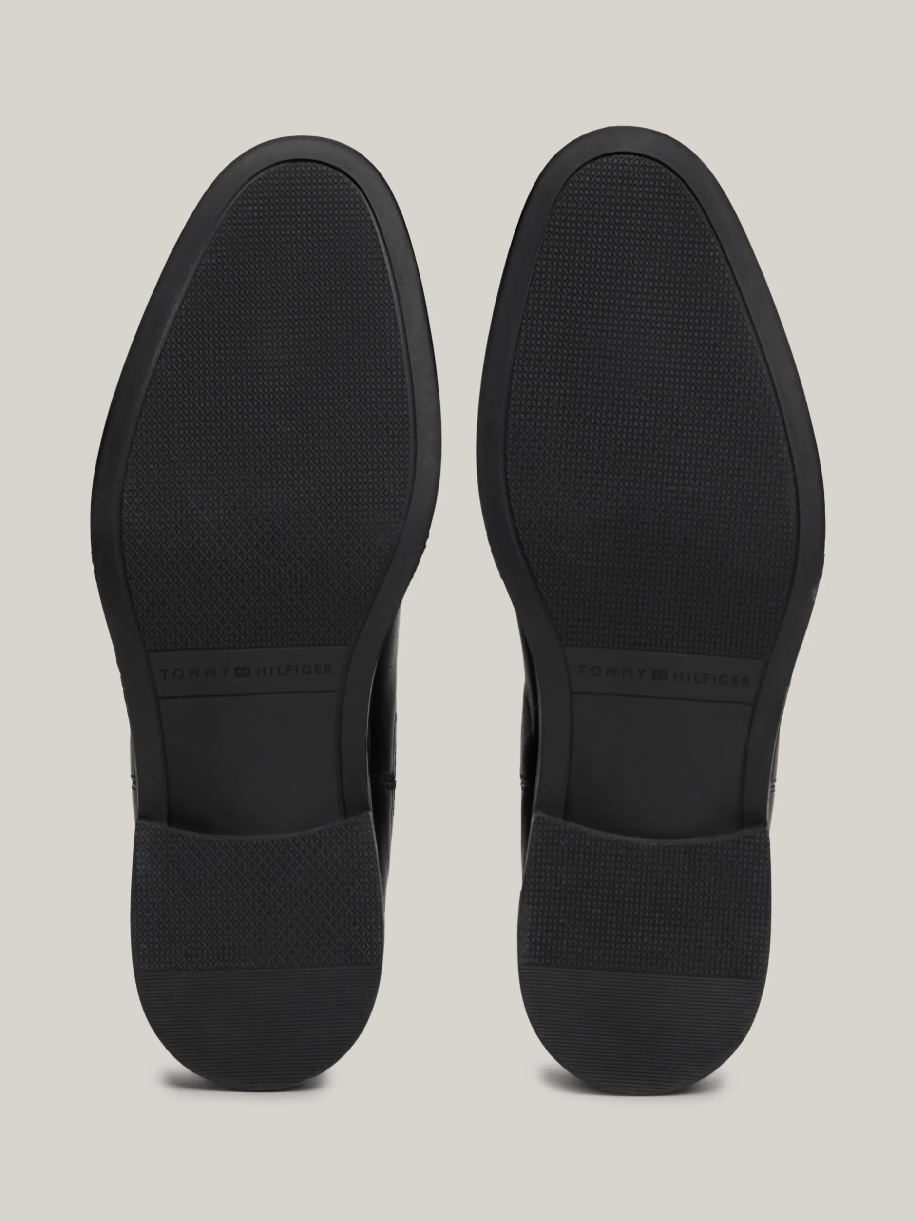 Sztyblety|Buty*Tommy Hilfiger Skórzane Sztyblety Z Sygnowaną Tasiemką BLACK