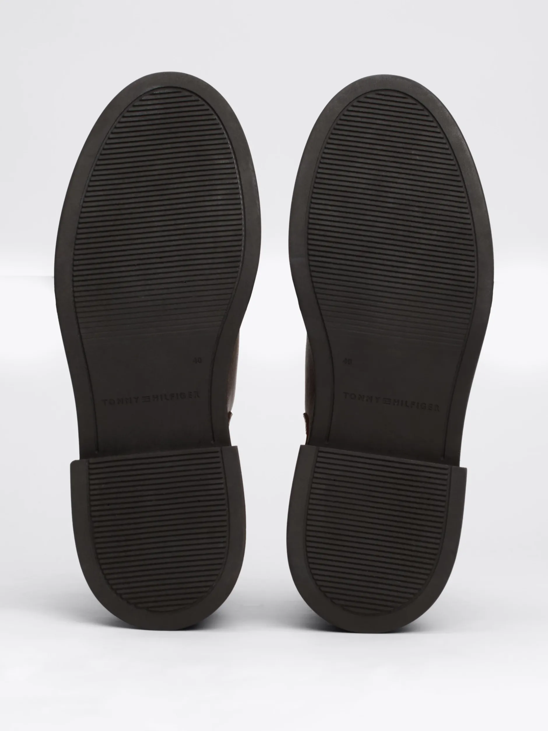 Chelsea Boots|Botki*Tommy Hilfiger Skórzane Sztyblety Z Taśmą Z Logo COGNAC BROWN