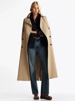 Chelsea Boots|Botki*Tommy Hilfiger Skórzane Sztyblety Z Taśmą Z Logo COGNAC BROWN