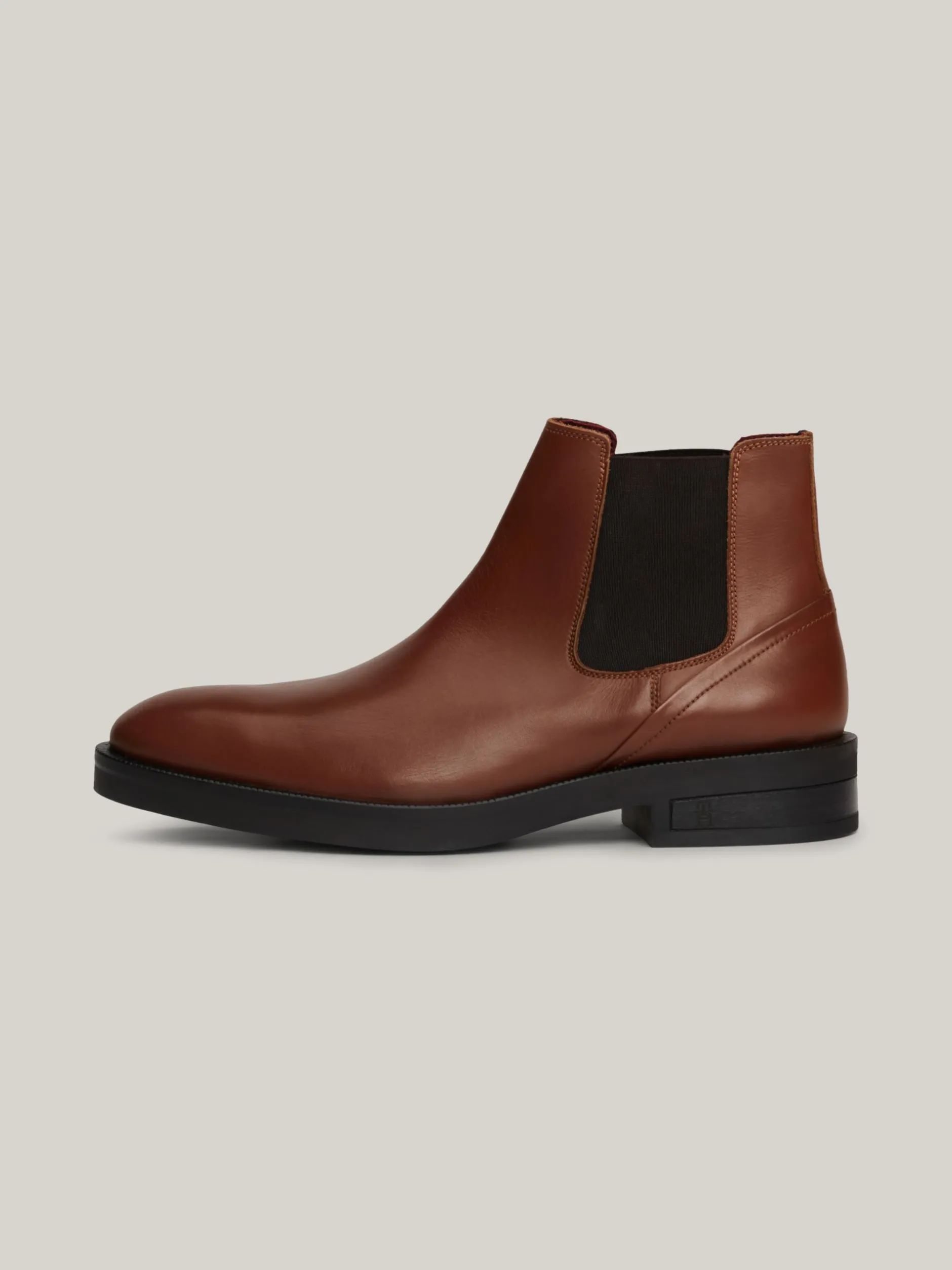 Sztyblety|Buty*Tommy Hilfiger Skórzane Sztyblety Z Tłoczeniem WINTER COGNAC