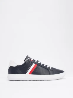 Sneakersy*Tommy Hilfiger Skórzane Tenisówki Essential DESERT SKY