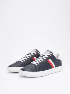 Sneakersy*Tommy Hilfiger Skórzane Tenisówki Essential DESERT SKY