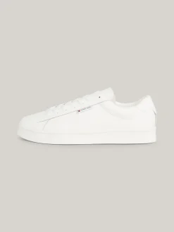 White Trainers|Sneakersy*Tommy Hilfiger Skórzane Tenisówki Na Podeszwie Typu Cupsole ECRU
