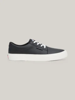 Sneakersy*Tommy Hilfiger Skórzane Tenisówki Skater Essential BLACK