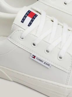 White Trainers|Sneakersy*Tommy Hilfiger Skórzane Tenisówki Skater Essential WHITE