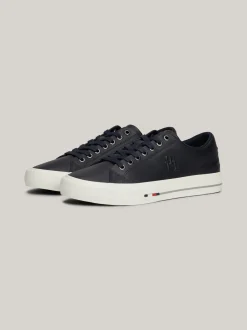 Sneakersy*Tommy Hilfiger Skórzane Tenisówki TH Monogram DESERT SKY