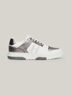Sneakersy*Tommy Hilfiger Skórzane Tenisówki The Brooklyn WARM STONE