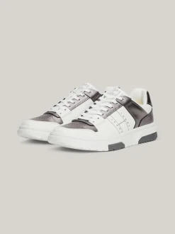 Sneakersy*Tommy Hilfiger Skórzane Tenisówki The Brooklyn WARM STONE