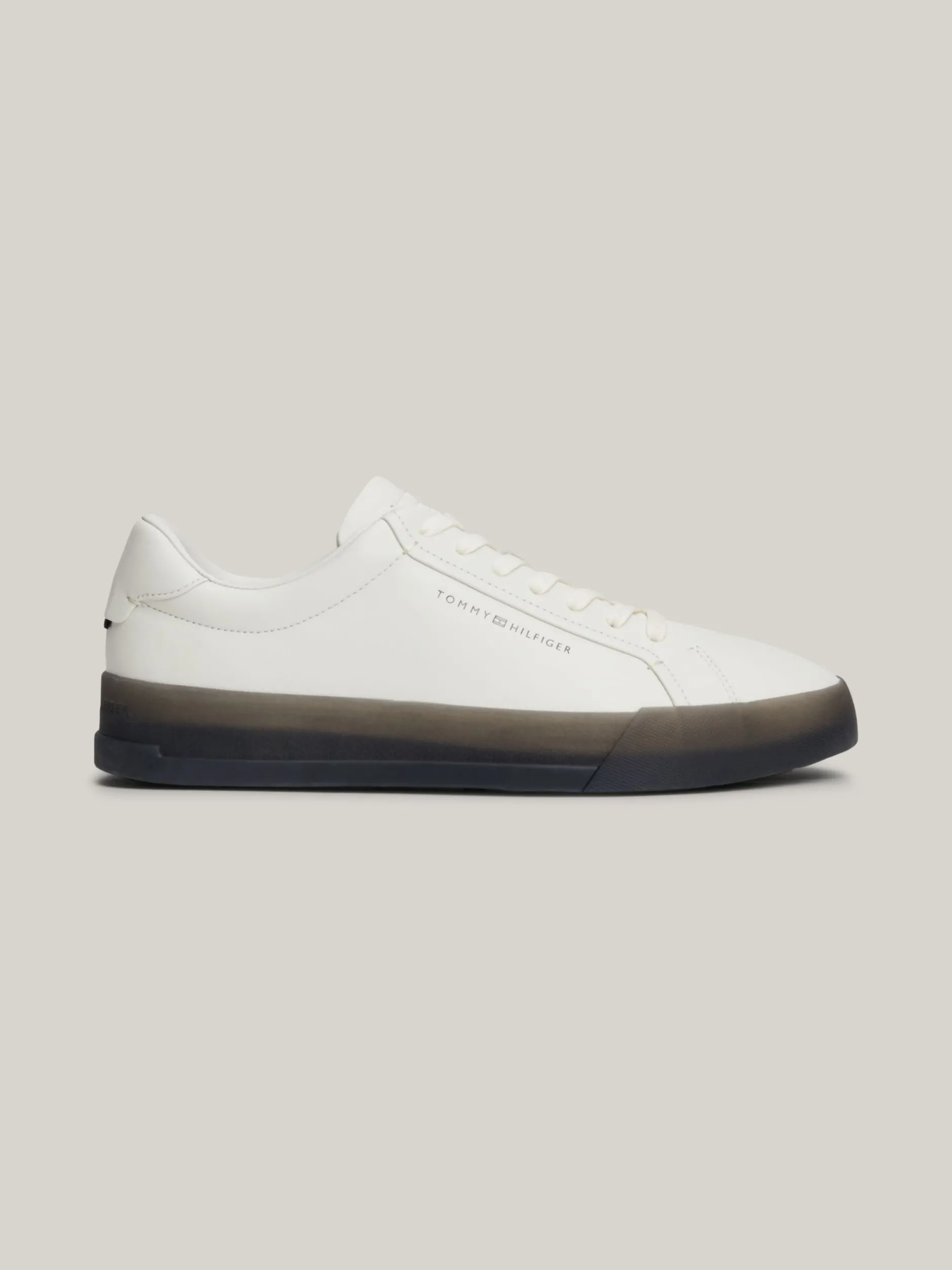 White Trainers|Sneakersy*Tommy Hilfiger Skórzane Tenisówki Typu Court ECRU