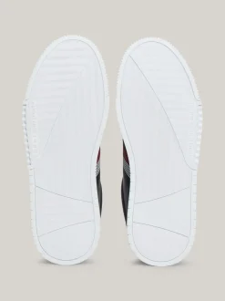 Sneakersy*Tommy Hilfiger Skórzane Tenisówki Z Kontrastowym Zapiętkiem DESERT SKY