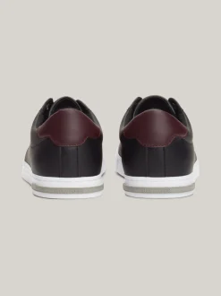 Sneakersy*Tommy Hilfiger Skórzane Tenisówki Z Wulkanizowaną Podeszwą BLACK