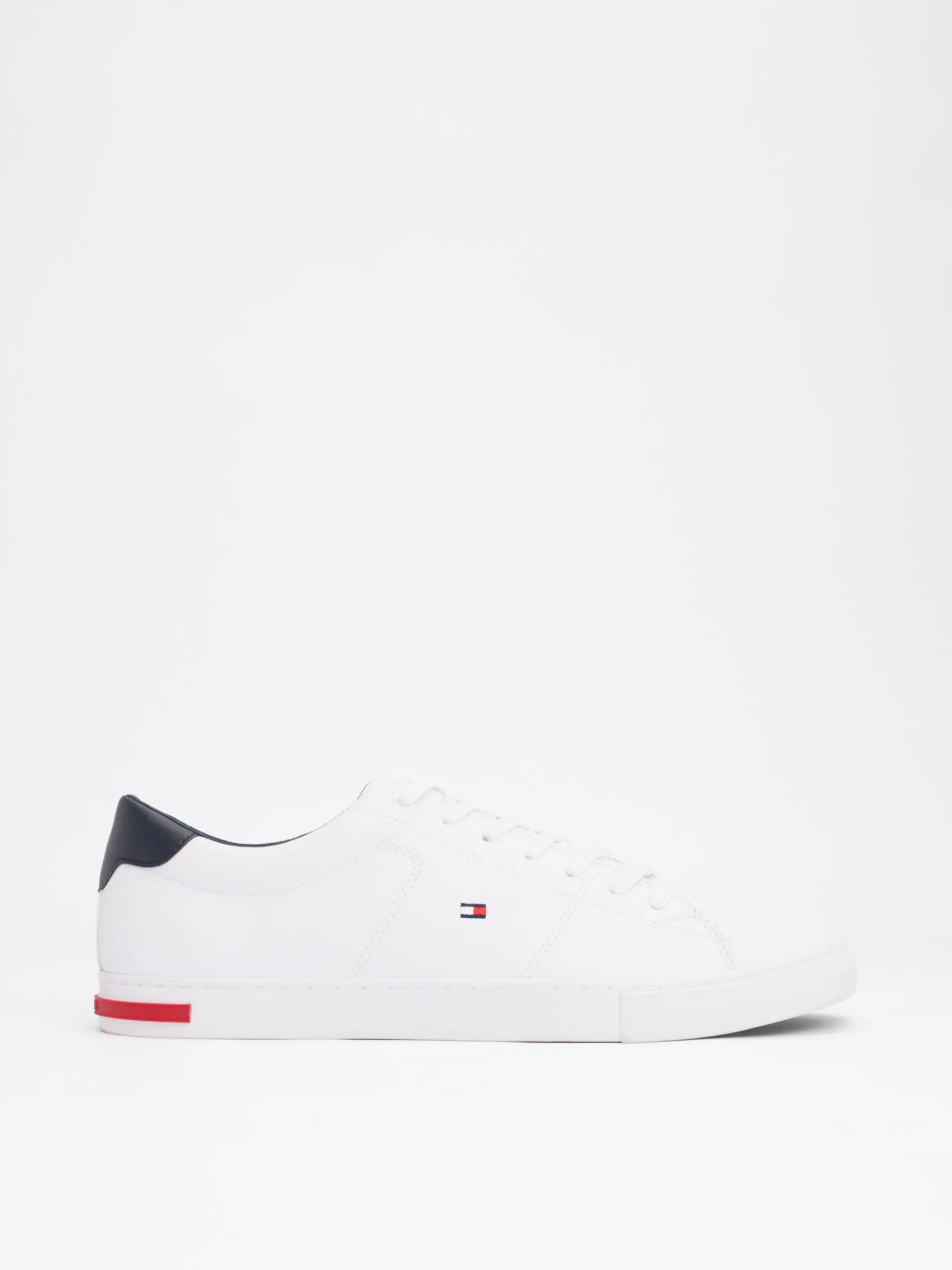 White Trainers|Sneakersy*Tommy Hilfiger Skórzane Tenisówki Z Wulkanizowaną Podeszwą WHITE