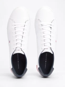 White Trainers|Sneakersy*Tommy Hilfiger Skórzane Tenisówki Z Wulkanizowaną Podeszwą WHITE