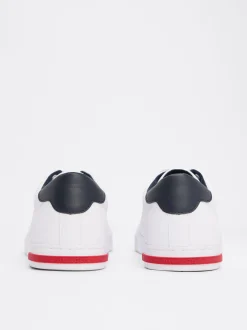 White Trainers|Sneakersy*Tommy Hilfiger Skórzane Tenisówki Z Wulkanizowaną Podeszwą WHITE