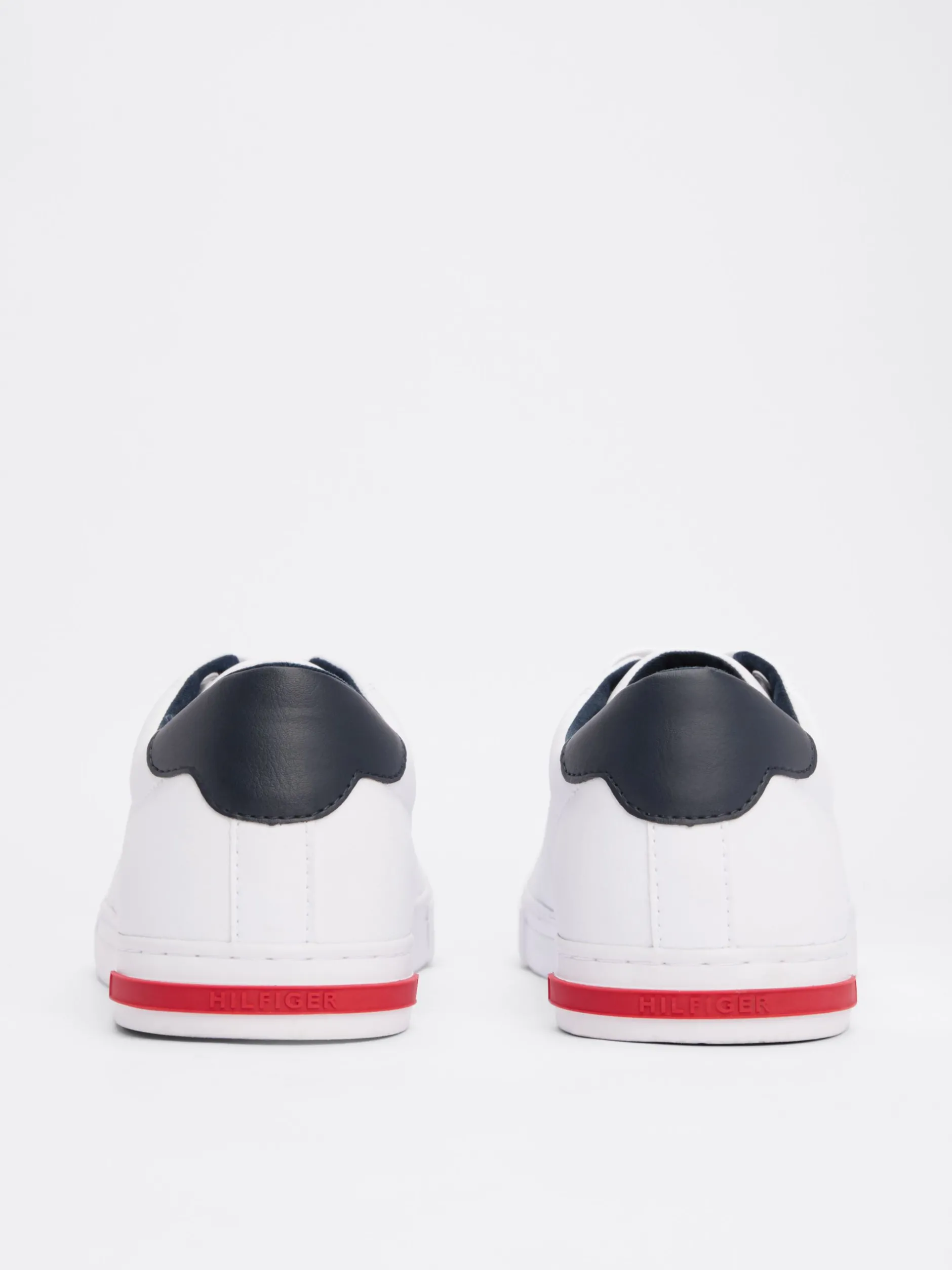 White Trainers|Sneakersy*Tommy Hilfiger Skórzane Tenisówki Z Wulkanizowaną Podeszwą WHITE