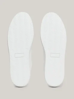 White Trainers|Sneakersy*Tommy Hilfiger Skórzane Tenisówki Z Wytłoczonym Logo WHITE