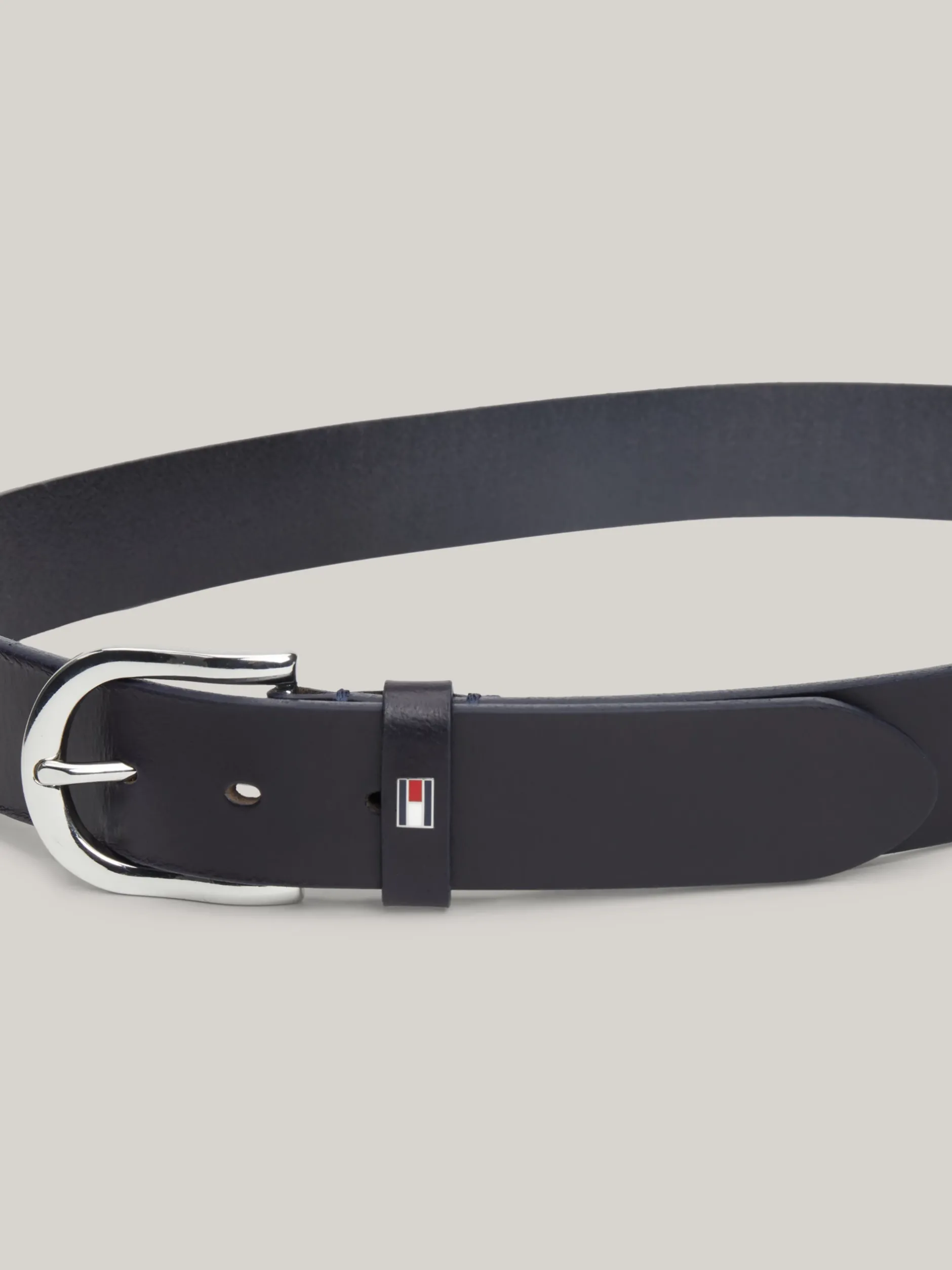 Paski*Tommy Hilfiger Skórzany Pasek Danny MASTERS BLACK