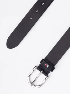 Paski*Tommy Hilfiger Skórzany Pasek Danny NIGHT SKY