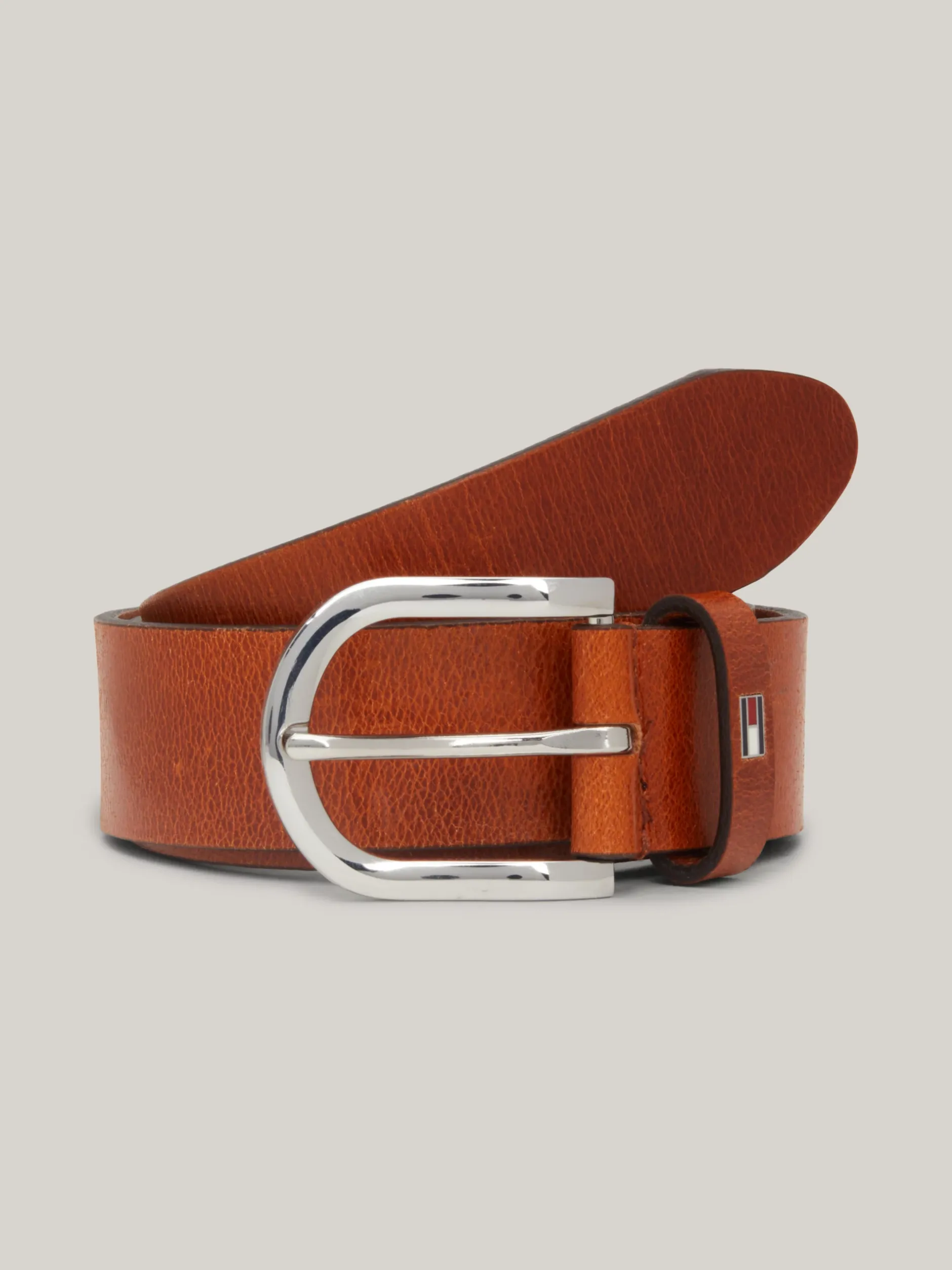 Paski*Tommy Hilfiger Skórzany Pasek Danny COGNAC