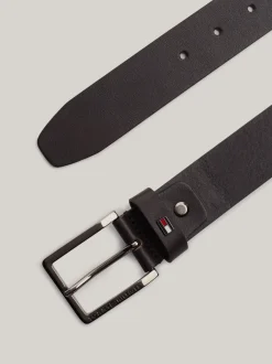Paski*Tommy Hilfiger Skórzany Pasek Z Kwadratową Klamrą TESTI DI MORO