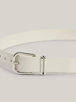 Paski*Tommy Hilfiger Skórzany Pasek Z Metalowym Logo NEWSPRINT