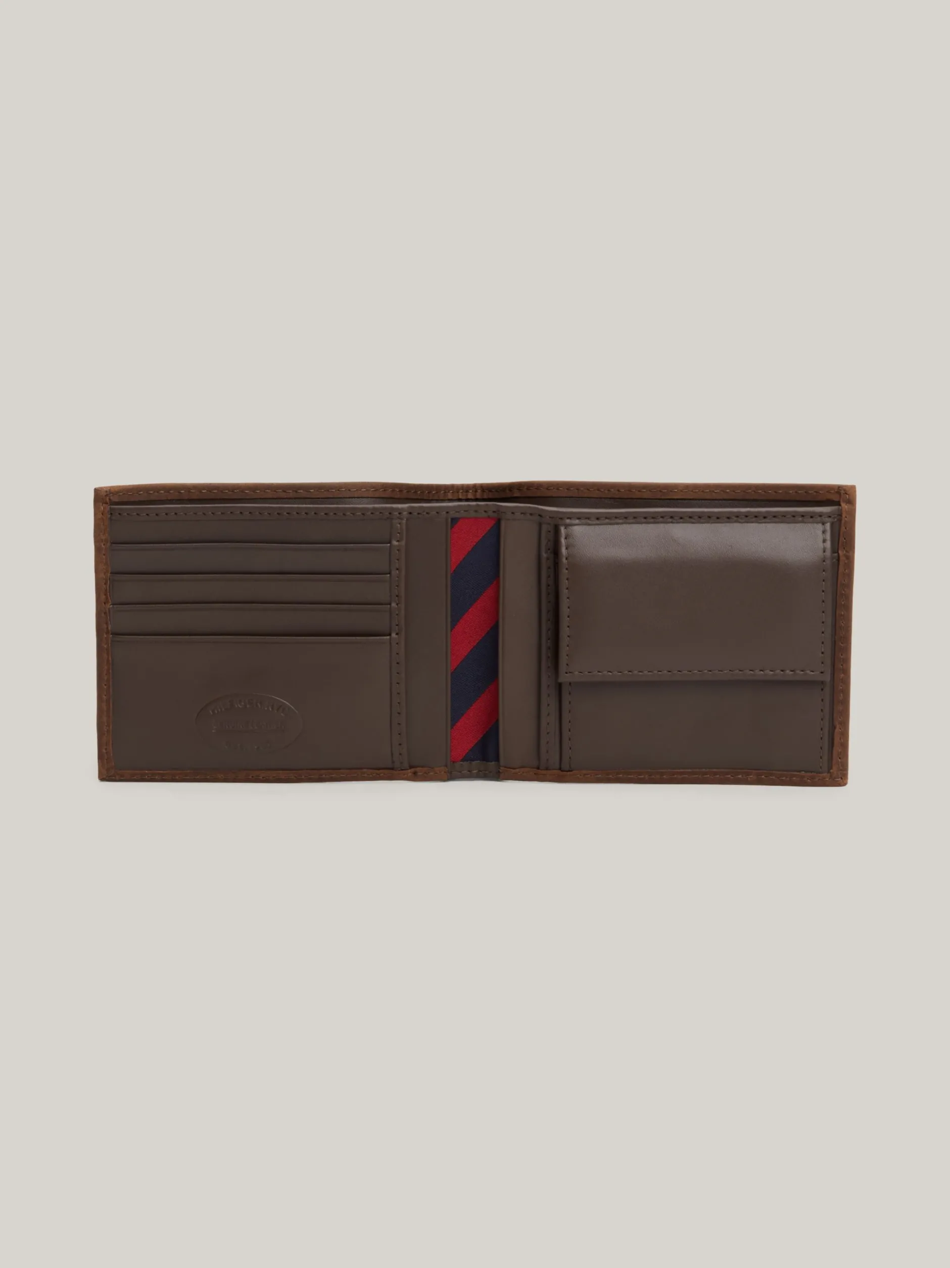 Portfele & Breloczki Do Kluczy*Tommy Hilfiger Skórzany Portfel BROWN