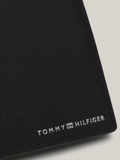 Portfele & Breloczki Do Kluczy*Tommy Hilfiger Skórzany Portfel Casual Na Karty I Bilon BLACK