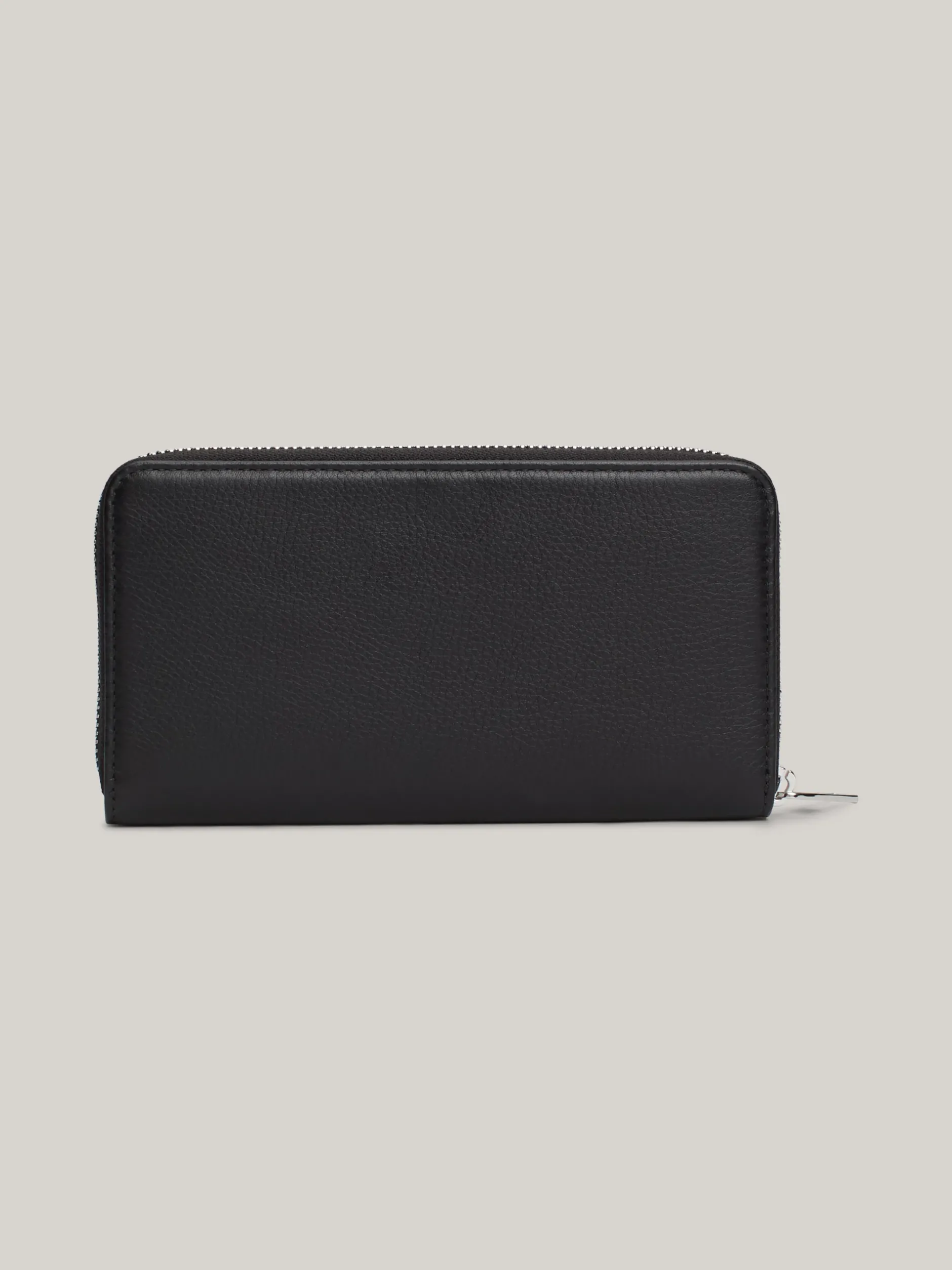 Portfele & Breloczki Do Kluczy*Tommy Hilfiger Skórzany Portfel Premium Z Zapięciem Na Zamek BLACK