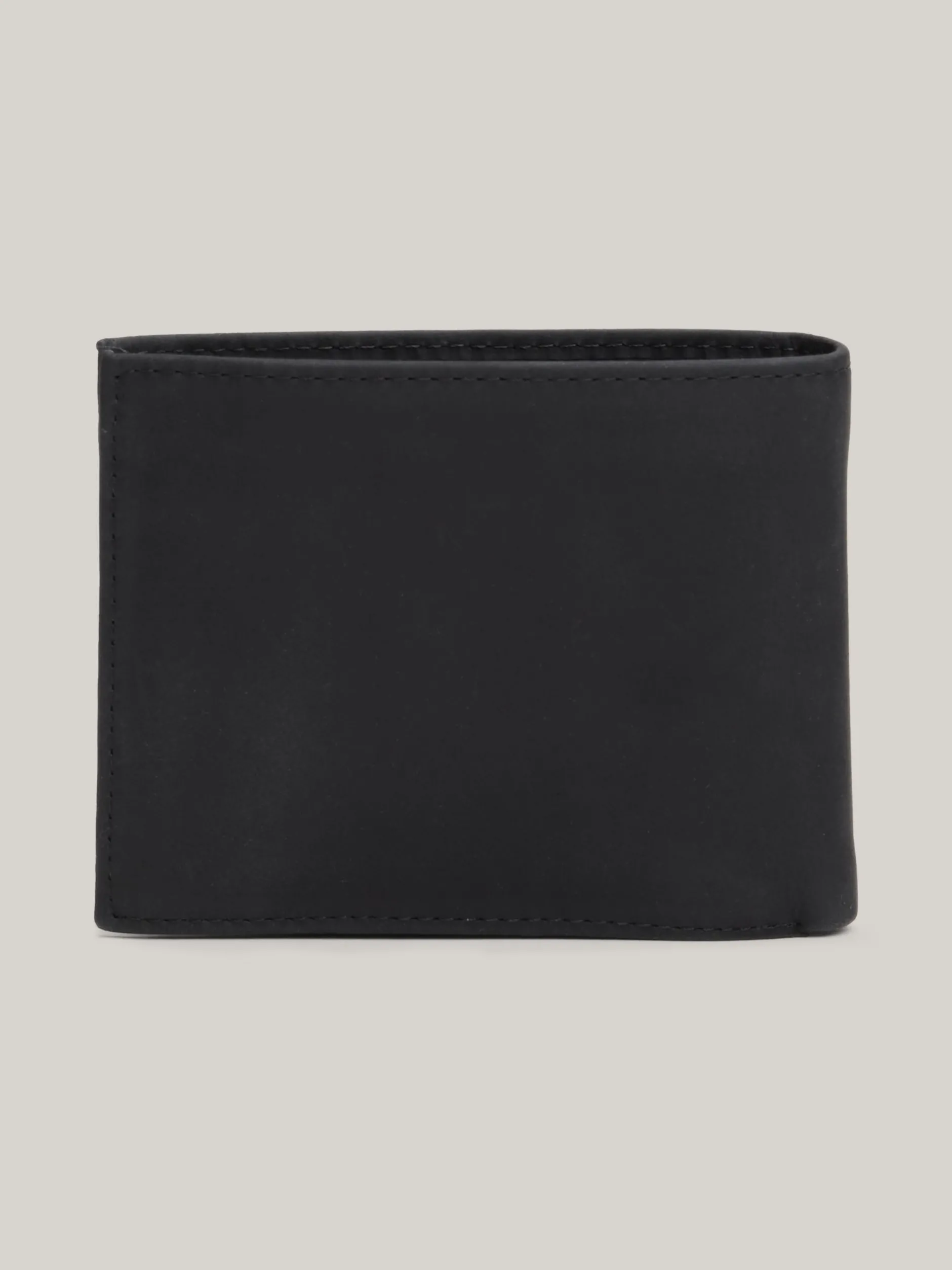 Portfele & Breloczki Do Kluczy*Tommy Hilfiger Skórzany Portfel Z Klapką BLACK
