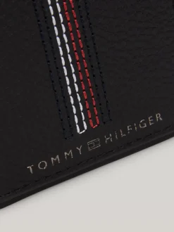 Portfele & Breloczki Do Kluczy*Tommy Hilfiger Skórzany Składany Portfel Casual BLACK