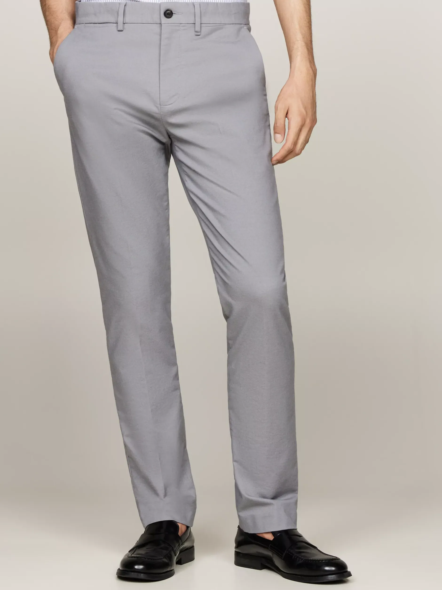 Spodnie*Tommy Hilfiger Spodnie Denton O Regularnym Kroju TURBINE GREY