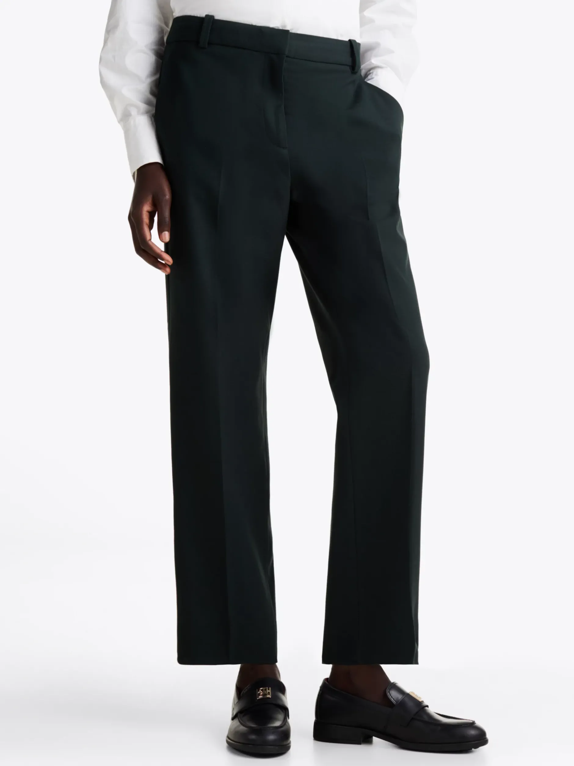 Spodnie*Tommy Hilfiger Spodnie O Prostym Kroju MIDNIGHT MOSS
