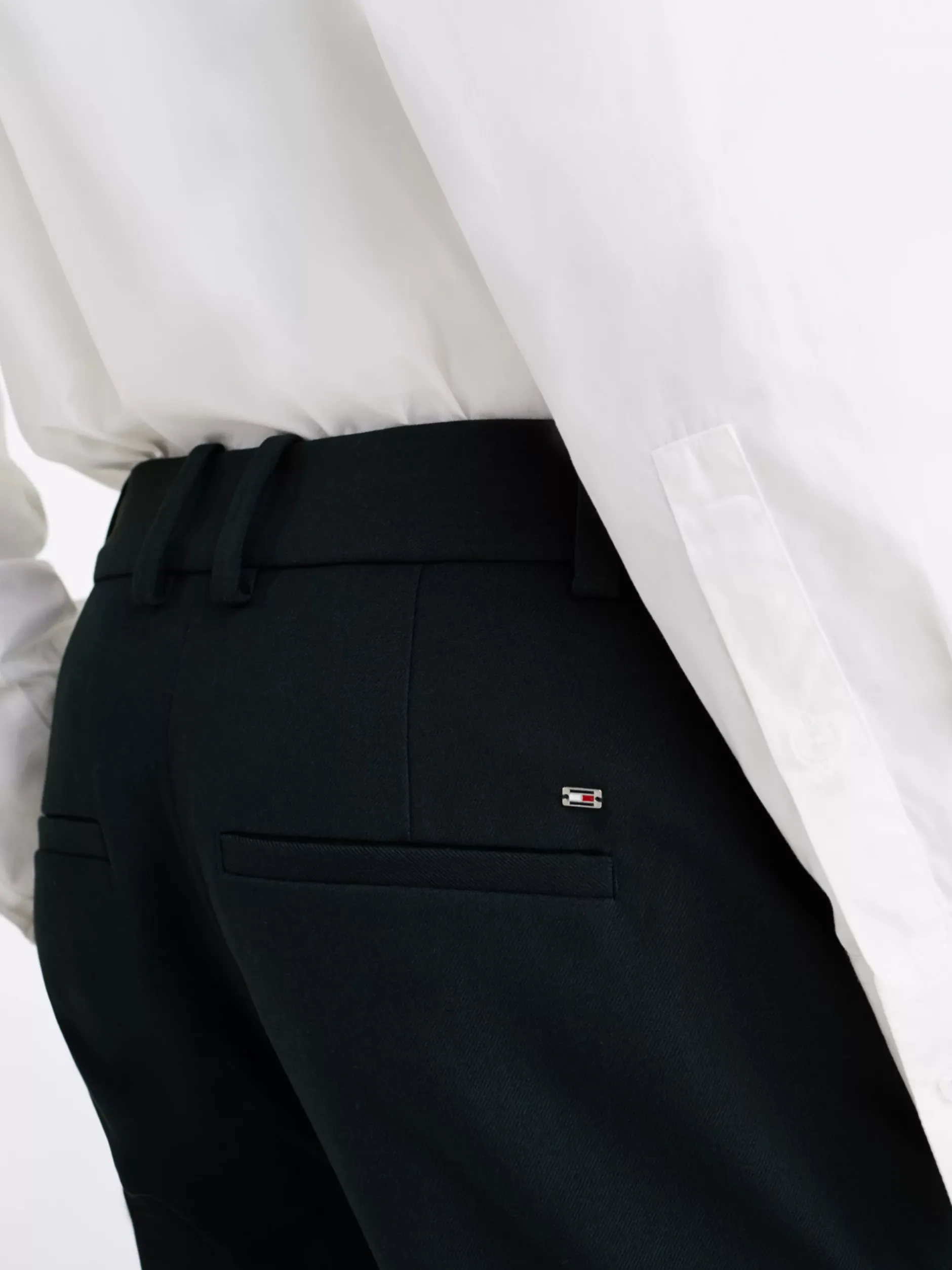 Spodnie*Tommy Hilfiger Spodnie O Prostym Kroju MIDNIGHT MOSS