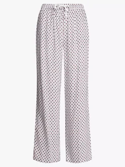 Stroje Domowe*Tommy Hilfiger Spodnie Od Piżamy TH Original Z Troczkami FOULARD ANCIENT WHITE