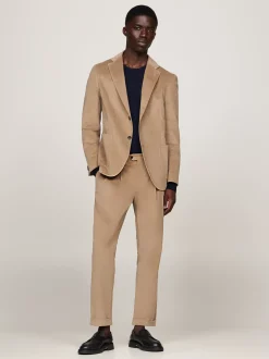Garnitury I Kostiumy|Spodnie*Tommy Hilfiger Spodnie Sztruksowe Dopasowane Do Sylwetki BEIGE