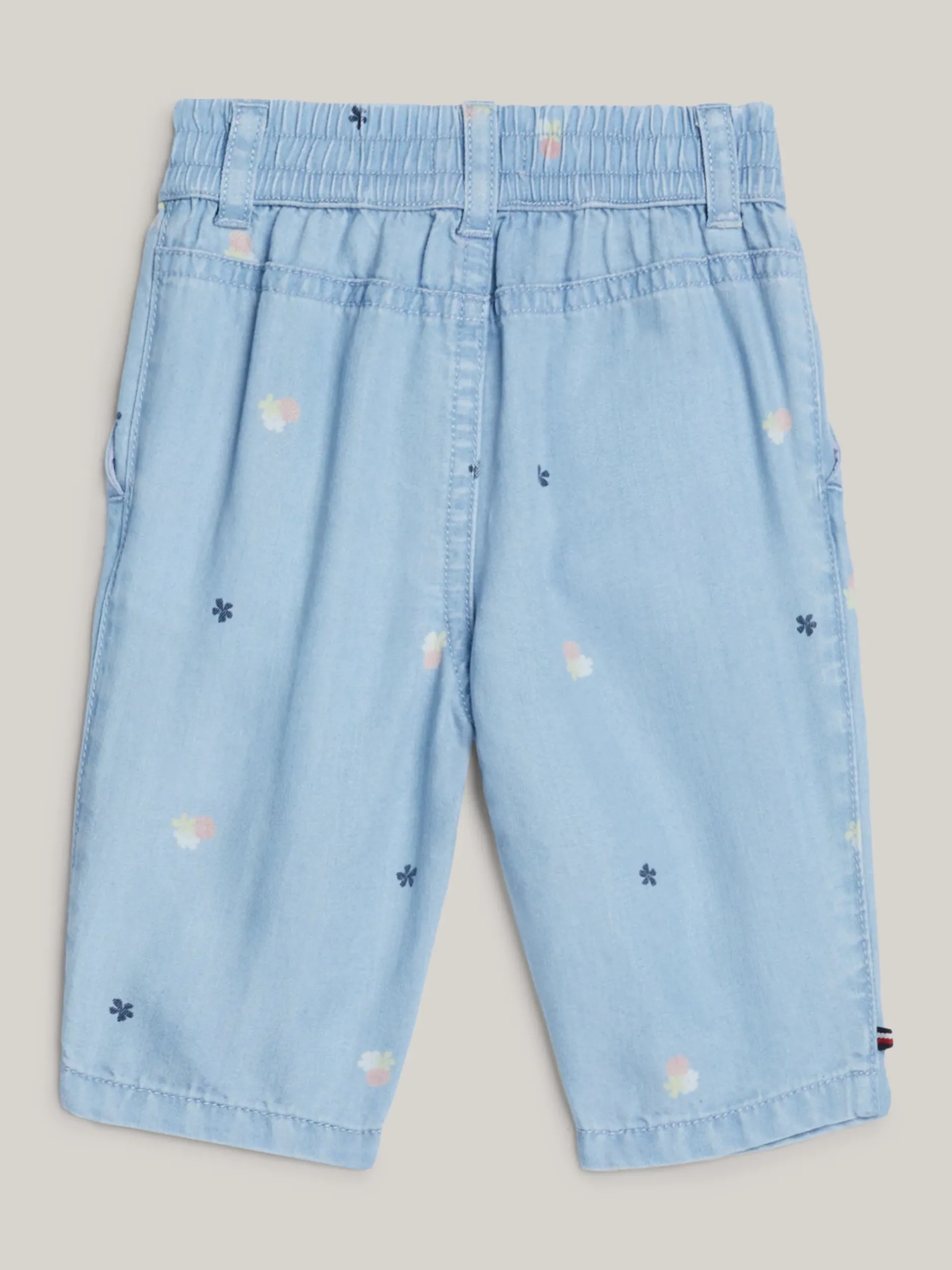 Dziewczynki|Chłopcy*Tommy Hilfiger Spodnie Z Nadrukiem W Kwiaty DENIM LIGHT