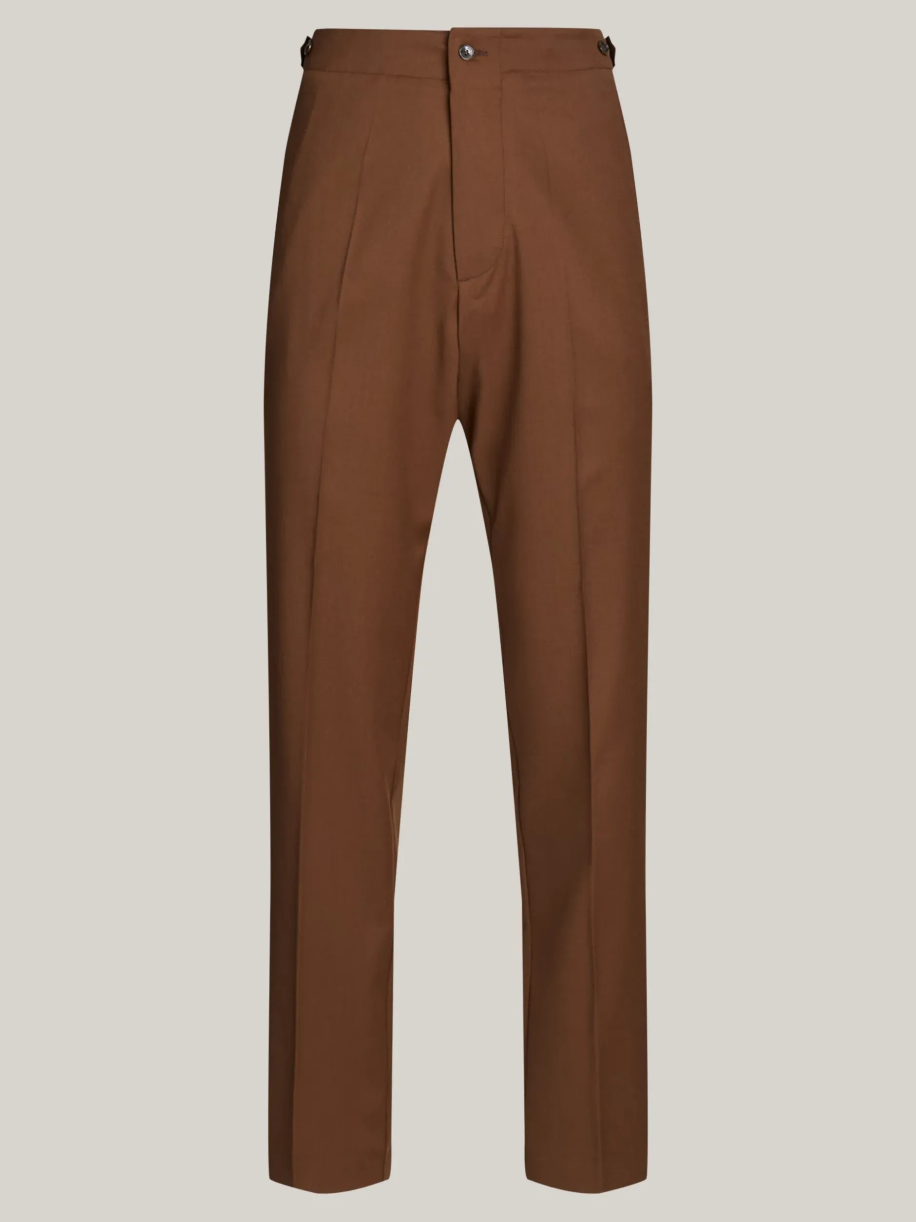 Garnitury I Kostiumy|Spodnie*Tommy Hilfiger Spodnie Z Regulowanym Paskiem BROWN