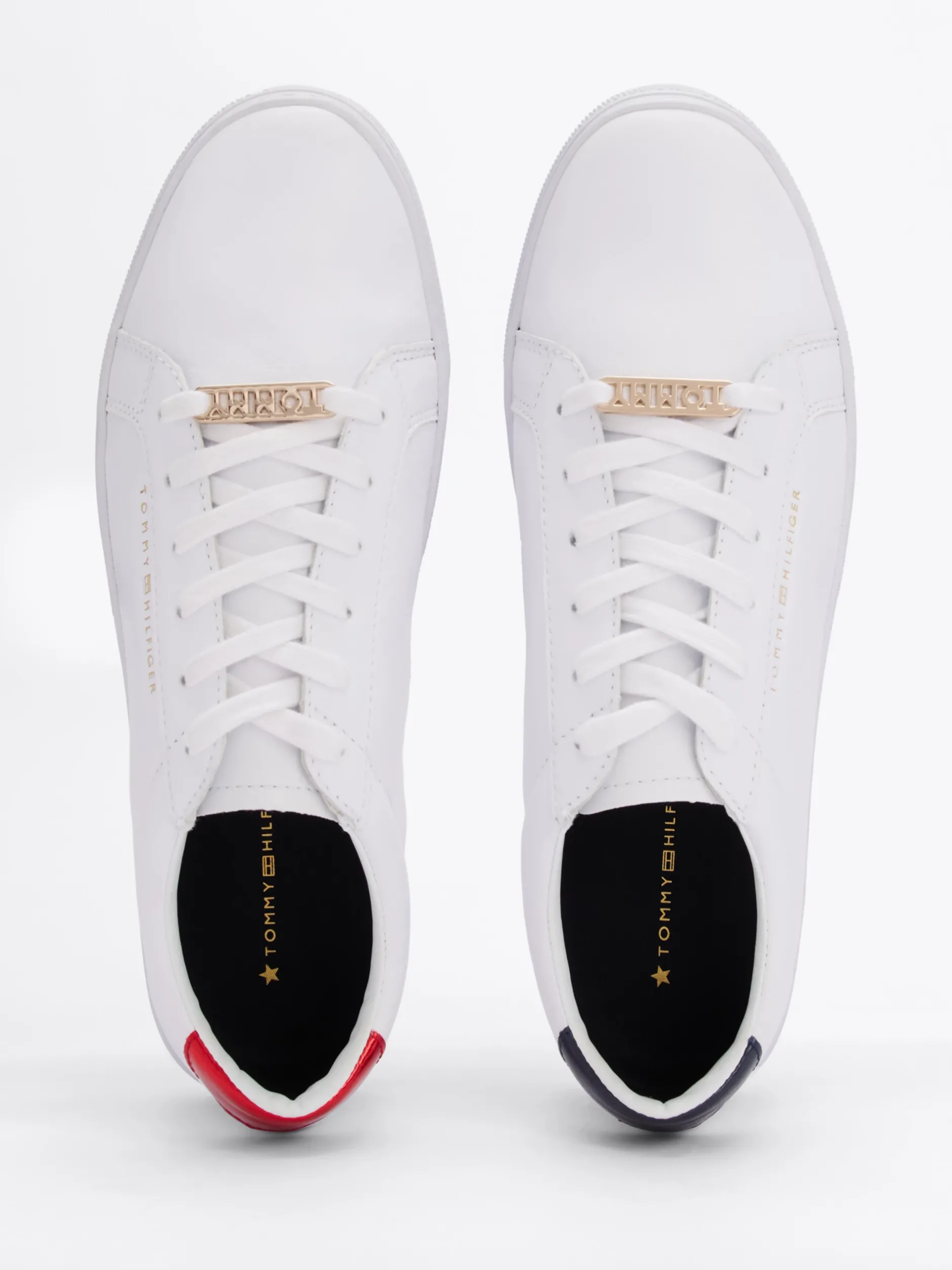 Sneakersy*Tommy Hilfiger Sportowe Buty Z Metalizowanym Elementem RWB