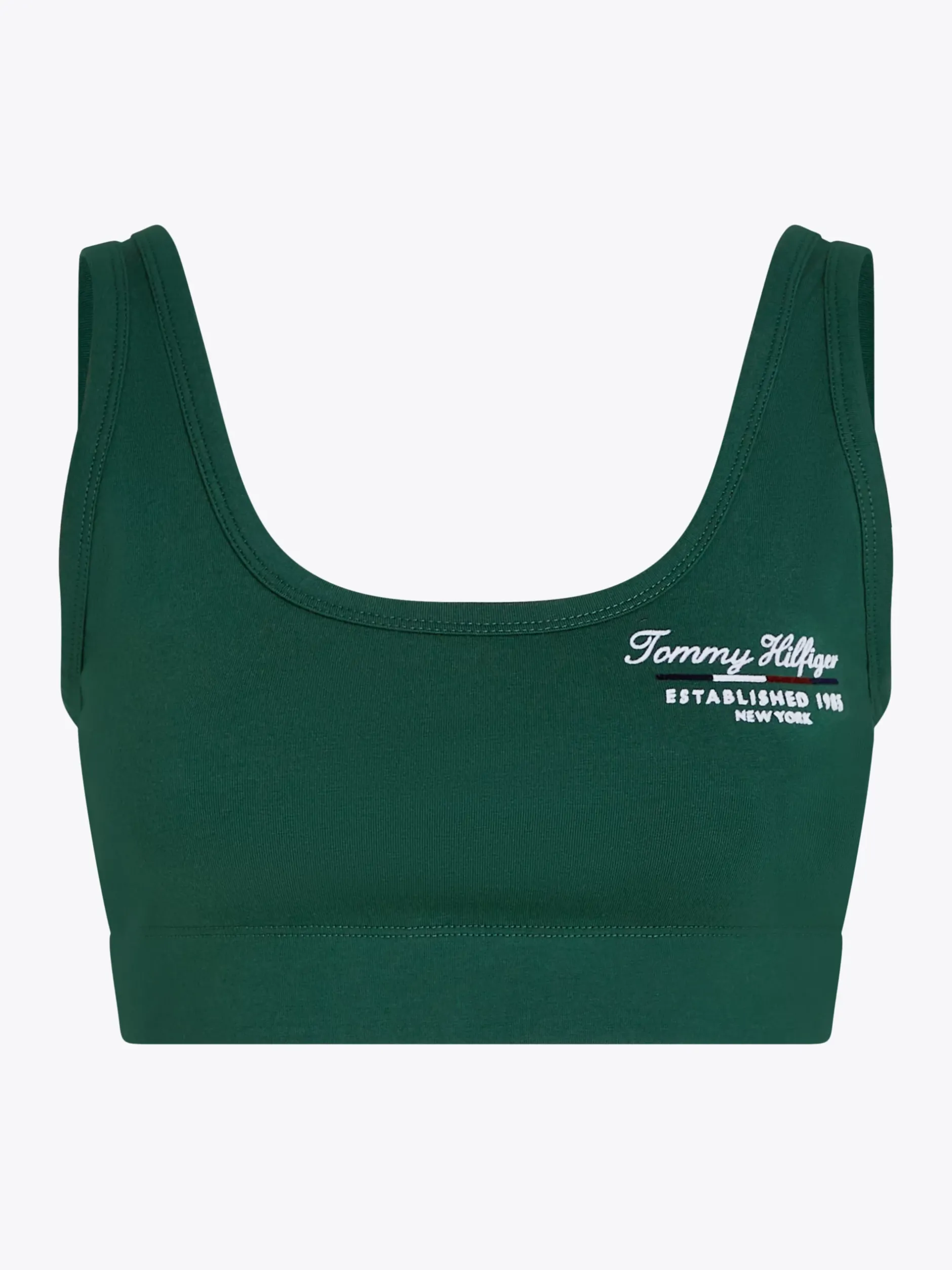 Biustonosze|Bielizna*Tommy Hilfiger Sportowy Biustonosz Z Lekkim Wsparciem ORNAMENTAL GREEN