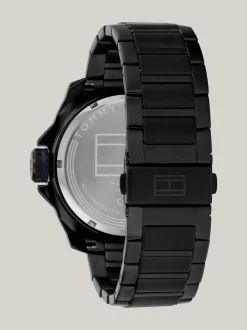 Zegarki*Tommy Hilfiger Sportowy Zegarek Z Czarną Bransoletą BLACK