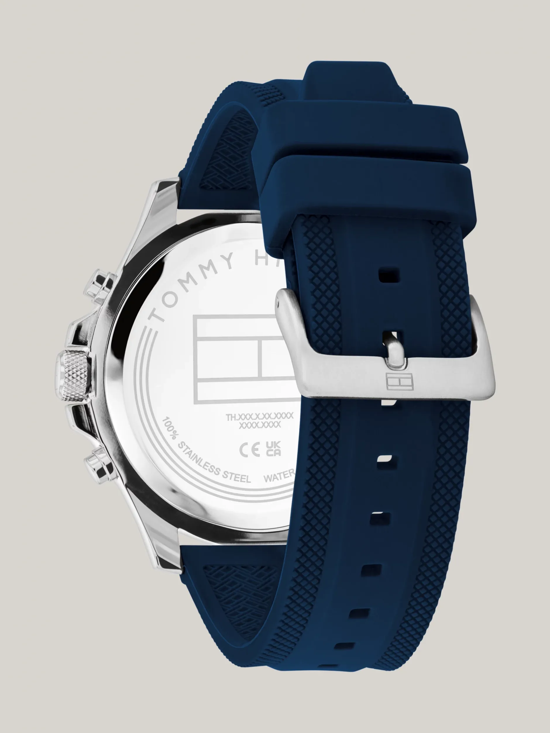 Zegarki*Tommy Hilfiger Sportowy Zegarek Z Silikonowym Paskiem BLUE