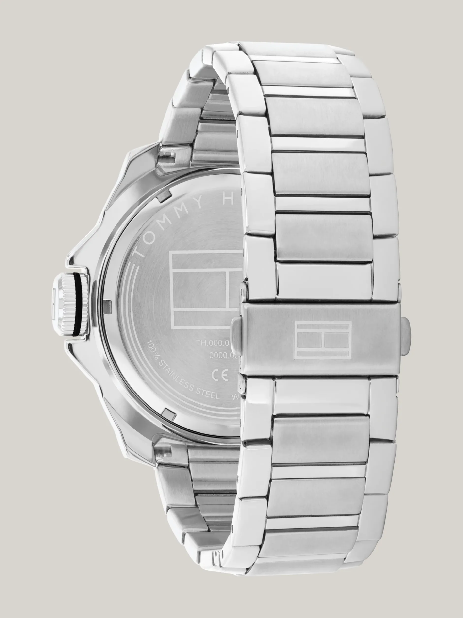 Zegarki*Tommy Hilfiger Sportowy Zegarek Ze Stali Nierdzewnej SILVER