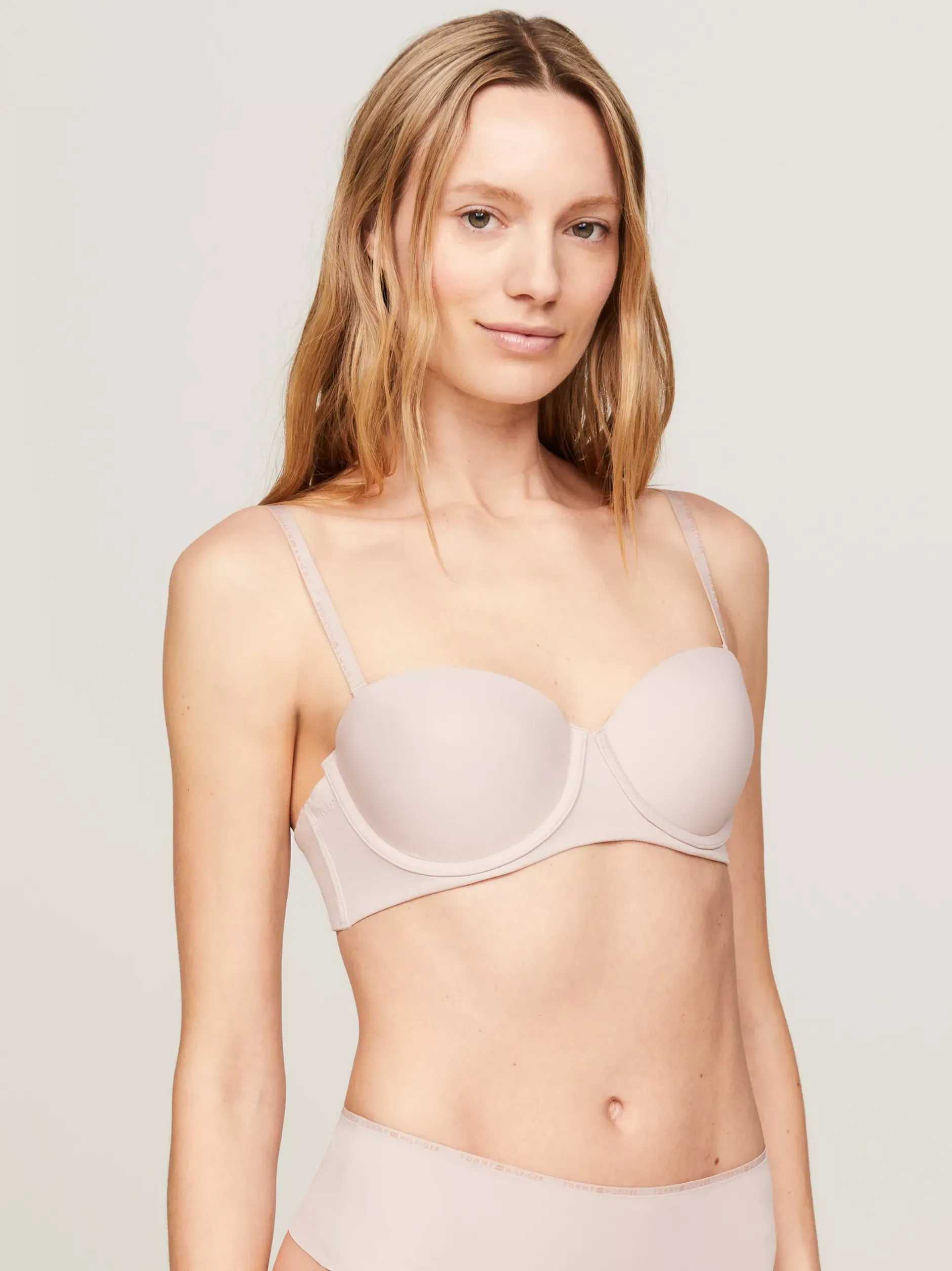 Biustonosze|Bielizna*Tommy Hilfiger Stanik Bez Ramiączek BALANCED BEIGE