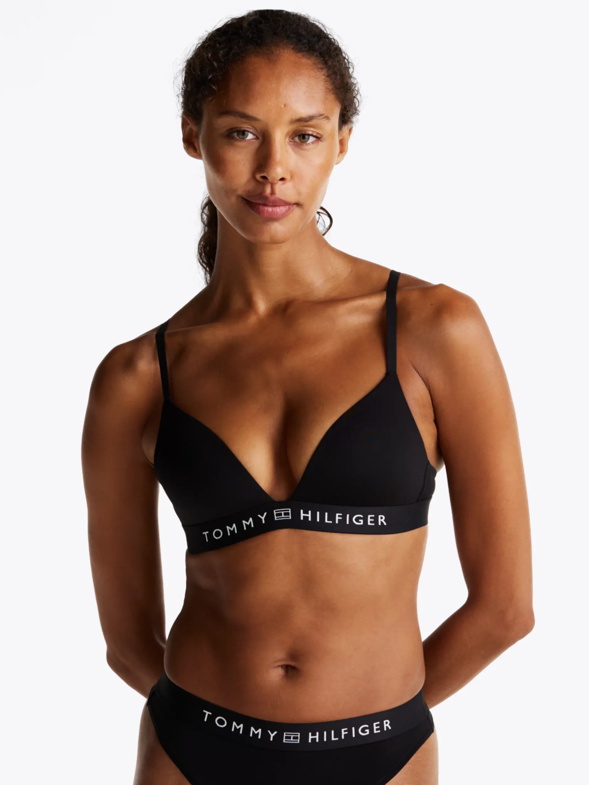 Biustonosze|Bielizna*Tommy Hilfiger Stanik Z Trójkątnymi Miseczkami BLACK